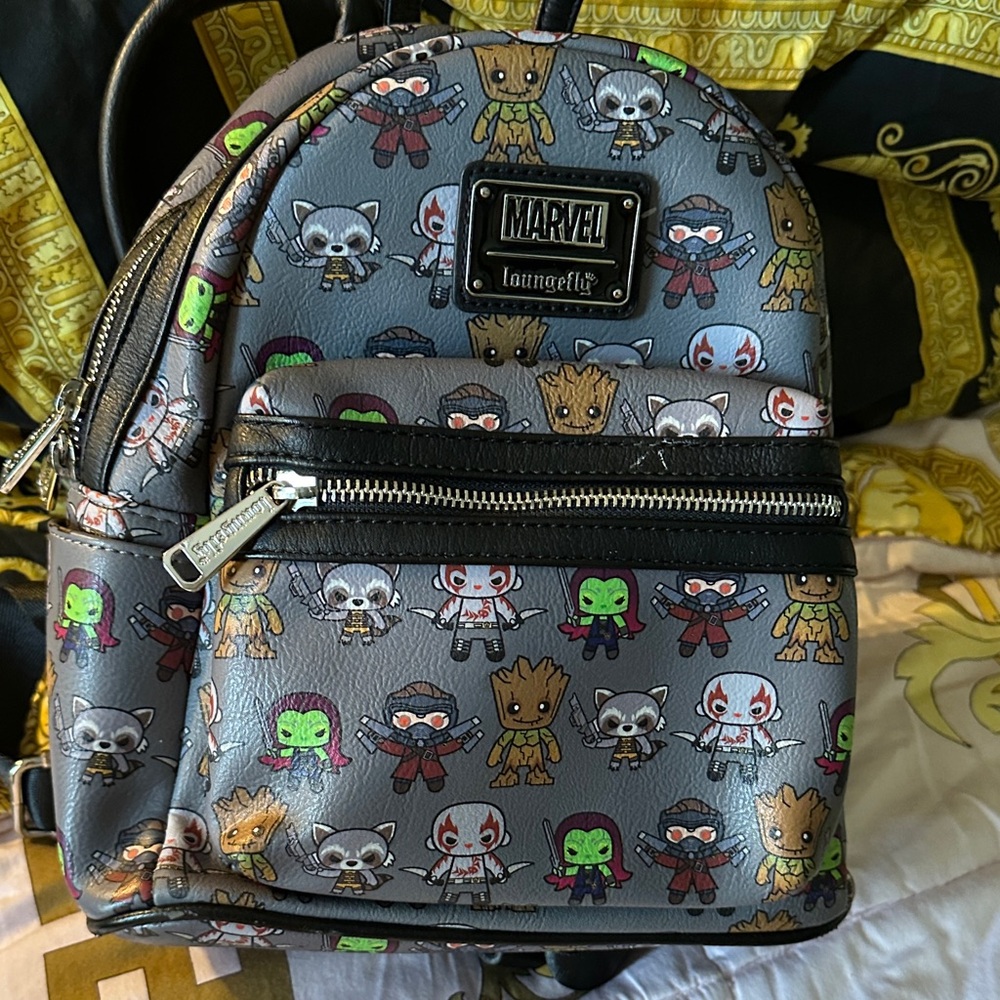 Loungefly Marvel Character Gray Backpack SOLD SOLD ✅✅✅✅